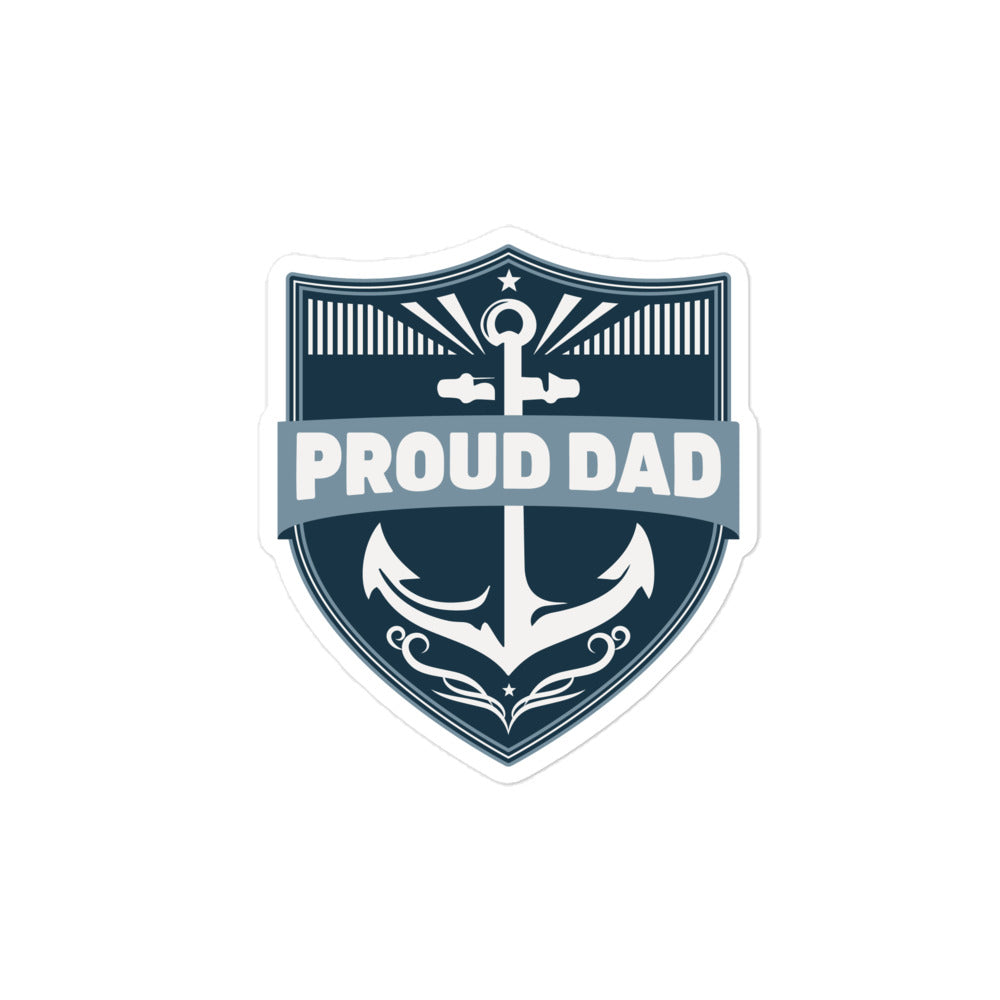 Proud Dad Anchor Sticker
