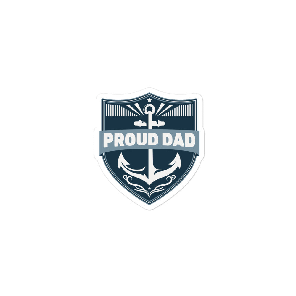 Proud Dad Anchor Sticker