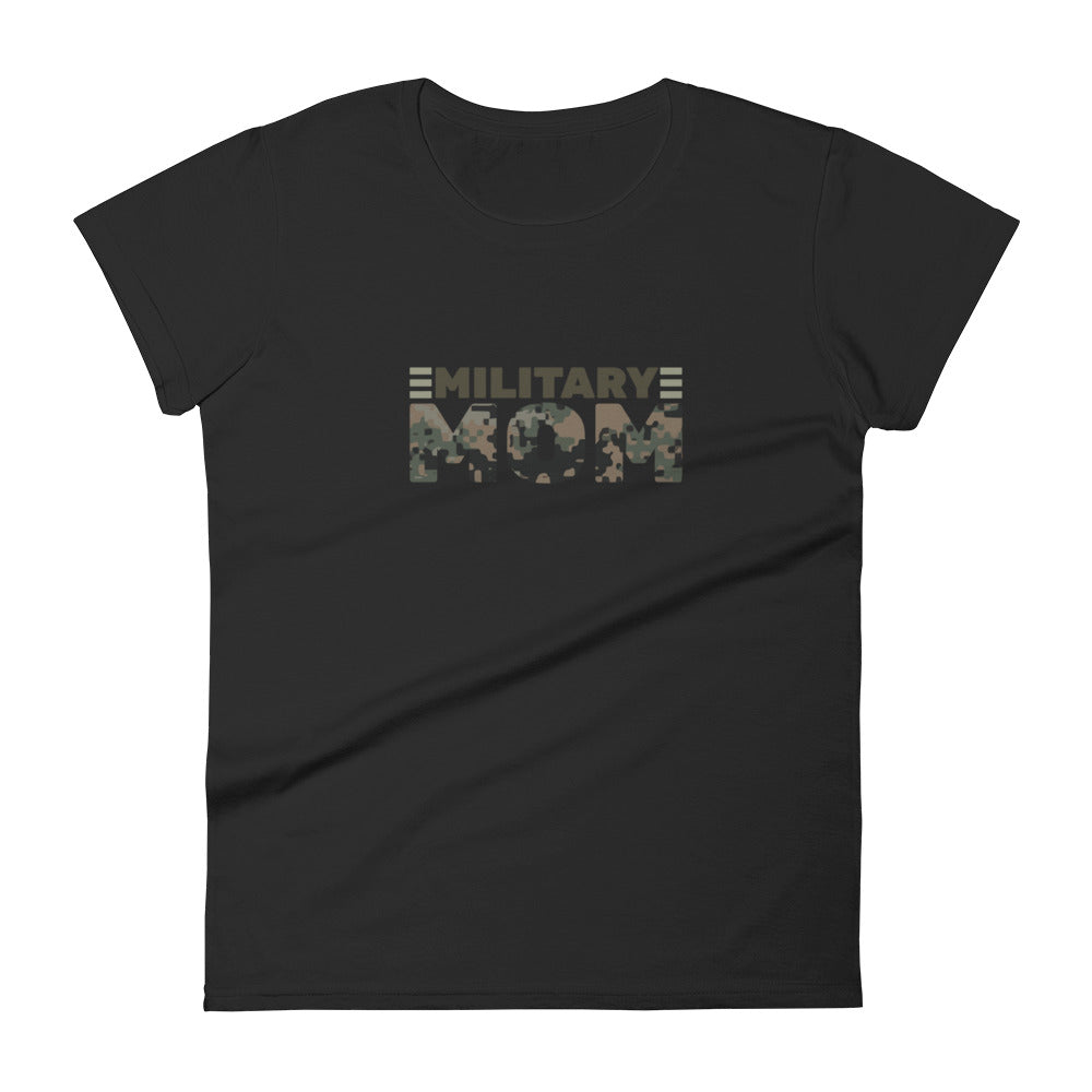 Military Mom T-Shirt - Marine Camo